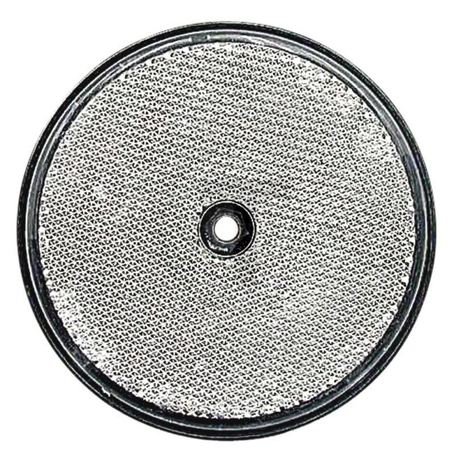 Reflector wit, 2 stuks, 2 stuks - 499036230.0003.020-SAP, 841, 20.20.19 | Vorm: rond | Montagewijze: geschroefd | Kleur: wit | Uitvoering: wit, 1 centraal bevestigingsgat, Ø: 85 mm