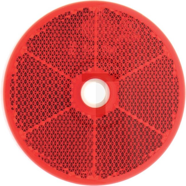 HELLA Reflector Red - Colour: Red, Hole Ø: 6.0 mm, Total Ø: 60 mm - DO-190-00078, 8RA002014-232