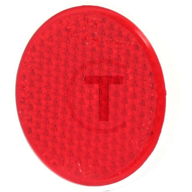 GRANIT Reflector rond 85 mm - 7070010260 | Kleur: rood | Borings-Ø: 6,5 mm | Totaal-Ø: 85 mm
