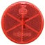 HELLA Reflectors - Colour: red, Total Ø: 60 mm - AL171450, 8RA002014-281