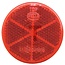HELLA Rückstrahler rund rot Ø 60 mm, verklebt, 22 cm² Oberfläche