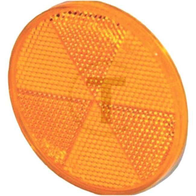 PROPLAST Reflector - Colour: Yellow, Total Ø: 80 mm, Additional information: With self-adhesive film