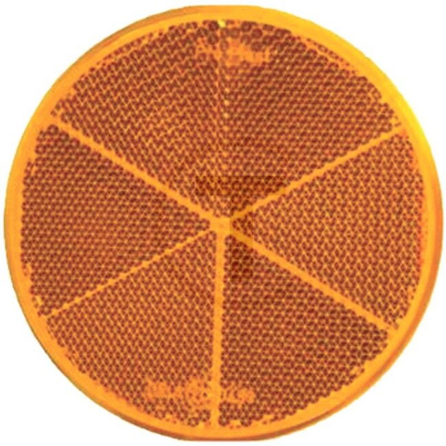 PROPLAST Rückstrahler rund orange Ø 80 mm, verklebt, Klebefolie