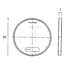 PROPLAST Reflector - Colour: Red, Total Ø: 80 mm, Additional information: With self-adhesive film