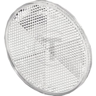 PROPLAST Rückstrahler rund weiß Ø 80 mm, verklebt, Klebefolie