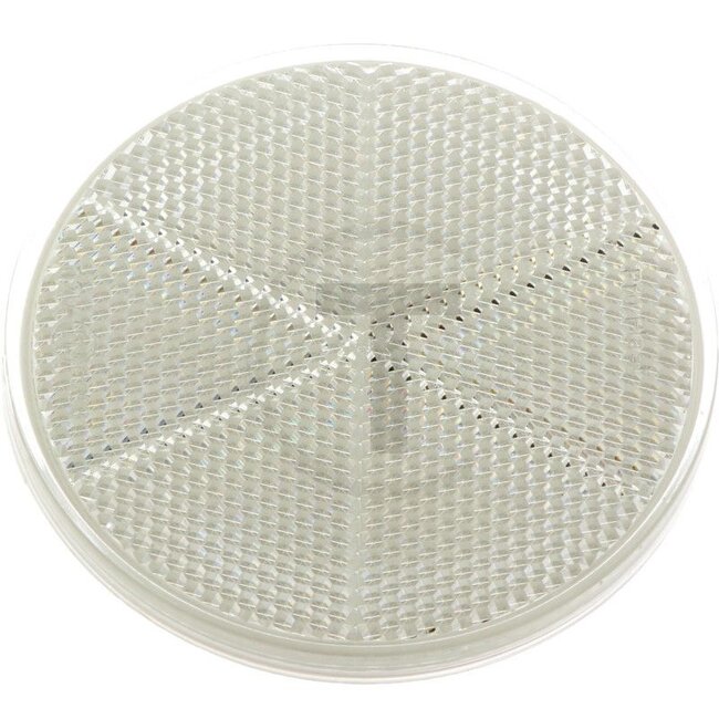 PROPLAST Reflector round white Ø 80 mm, bonded, adhesive film