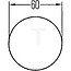 HELLA Reflector rond oranje Ø 60 mm, verlijmd, 22 cm² oppervlak | AL30794, 8RA002014-301