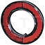 HELLA Reflector - 4558RA 008405001, 8RA008405001 | Kleur: rood | Totaal-Ø: 98 mm | Afmetingen: 98 x 98 x 31 mm