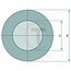HELLA Reflector - 4558RA 008405001, 8RA008405001 | Kleur: rood | Totaal-Ø: 98 mm | Afmetingen: 98 x 98 x 31 mm