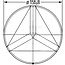 HELLA Reflector round red Ø 155,8 mm, bonded, 160 cm² surface | 8RA343220007