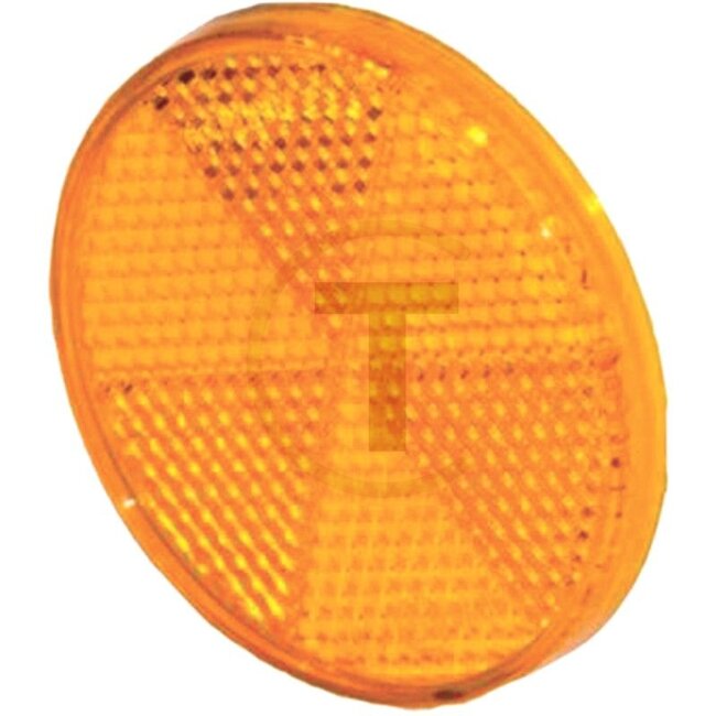 PROPLAST Reflector - Colour: Yellow, Total Ø: 60 mm, Additional information: With self-adhesive film