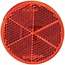 PROPLAST Reflector round red Ø 60 mm, bonded, adhesive film
