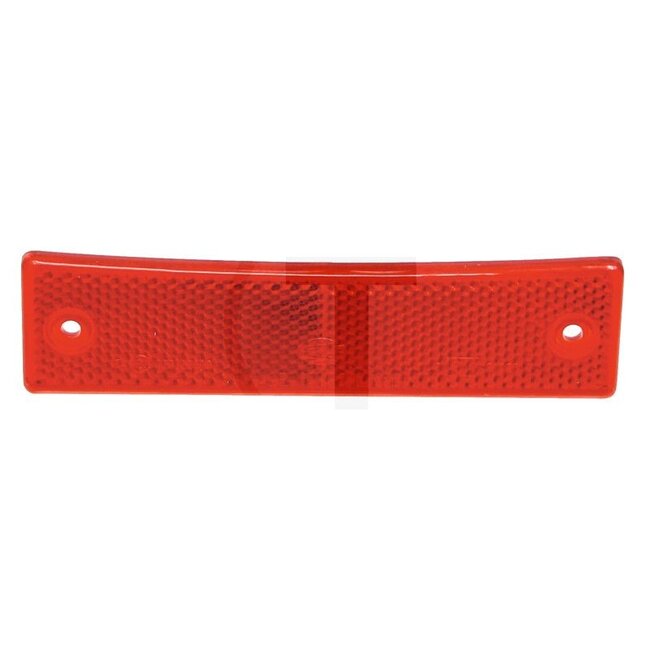 HELLA Reflector - 4558RA 123251005, AL32067, 8RA123251-005 | Kleur: rood | Breedte: 144 mm | Hoogte: 34 mm | Materiaaldikte: 6,5 mm | Borings-Ø: 4,6 mm