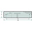 GRANIT Reflector rechthoekig wit 180 x 41 mm, geschroefd - 18040W
