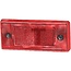 HELLA Reflector rectangular red rubber, 196 x 88 mm, hole spacing 146 mm | 8RA003734101
