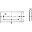 HELLA Reflector rectangular red rubber, 196 x 88 mm, hole spacing 146 mm | 8RA003734101