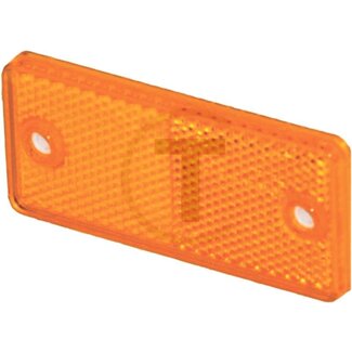PROPLAST Reflector - Colour: Yellow, Width: 90 mm, Height: 40 mm, Material thickness: 7 mm, Hole Ø: 4.2 mm