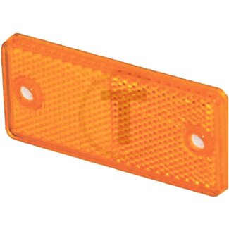 PROPLAST Reflector rechthoekig oranje, 90 x 40 mm, dikte 7 mm