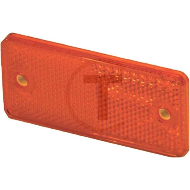 PROPLAST Reflector - Colour: Red, Width: 90 mm, Height: 40 mm, Material thickness: 7 mm, Hole Ø: 4.2 mm