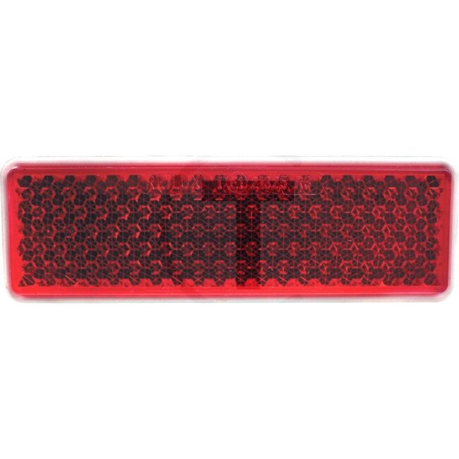 GRANIT Reflector - Colour: Red, Width: 130 mm, Height: 42 mm, Material thickness: - mm, Hole Ø: 5.0 mm