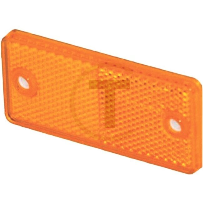 PROPLAST Reflector rechthoekig oranje, 90 x 40 mm, dikte 7 mm, zelfklevend