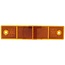 HELLA Rückstrahler rechteckig orange, 180 x 40 mm, Lochabstand 150 mm - 8RA002023021
