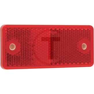 PROPLAST Rückstrahler rechteckig rot, 90 x 40 mm, Stärke 7 mm, selbstklebend