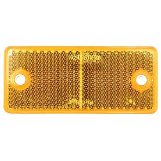 Reflector rechthoekig oranje 90 x 40 mm, geschroefd - 4 stuks