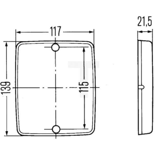 HELLA Catadioptre - 4558RA 003660007, 8RA003660007