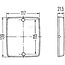 HELLA Rückstrahler rechteckig rot 117 x 139 mm, Stärke 21,5 mm, geschraubt - 8RA003660007