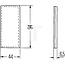 HELLA Rückstrahler rechteckig rot 94 x 44 mm, Stärke 6,5 mm, verklebt | 0525003, 8RA003326-031