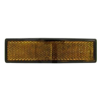 GRANIT Reflector rechthoekig oranje 122 x 32,5 mm, dikte 7 mm, verlijmd
