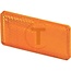 PROPLAST Reflector rechthoekig oranje 94 x 44 mm, dikte 7 mm, verlijmd