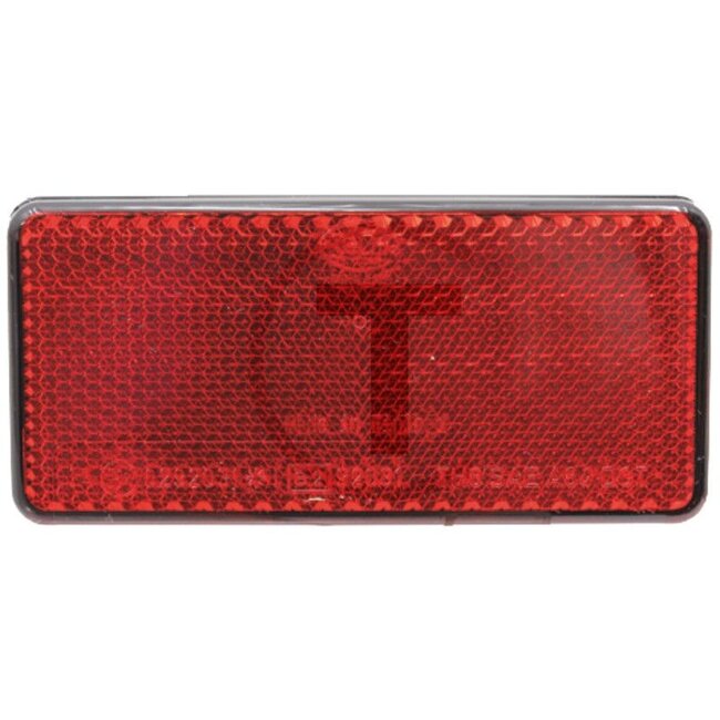 Reflector rood - 4 stuks - 4990401, 8RA003326-031, 9040K, 848 | Vorm: rechthoekig | Montagewijze: verlijmd | Kleur: rood