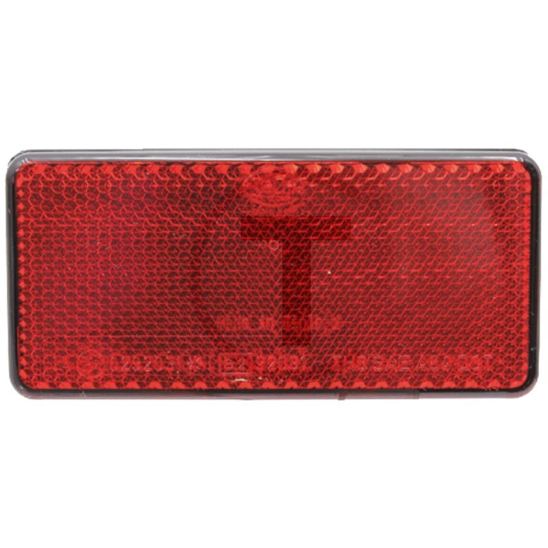 Reflector rechthoekig rood 96 x 42 mm, verlijmd - 4 stuks | 8RA003326-031, 9040K, 848
