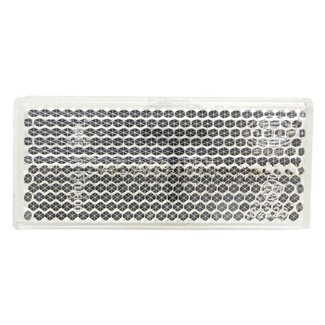 Rückstrahler rechteckig weiß 70 x 31,5 mm - 4 Stück