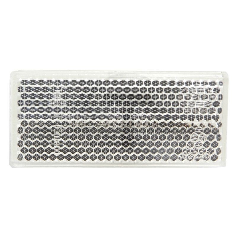 Reflector rechthoekig wit 70 x 31,5 mm - 4 stuks | 8RA004412-011