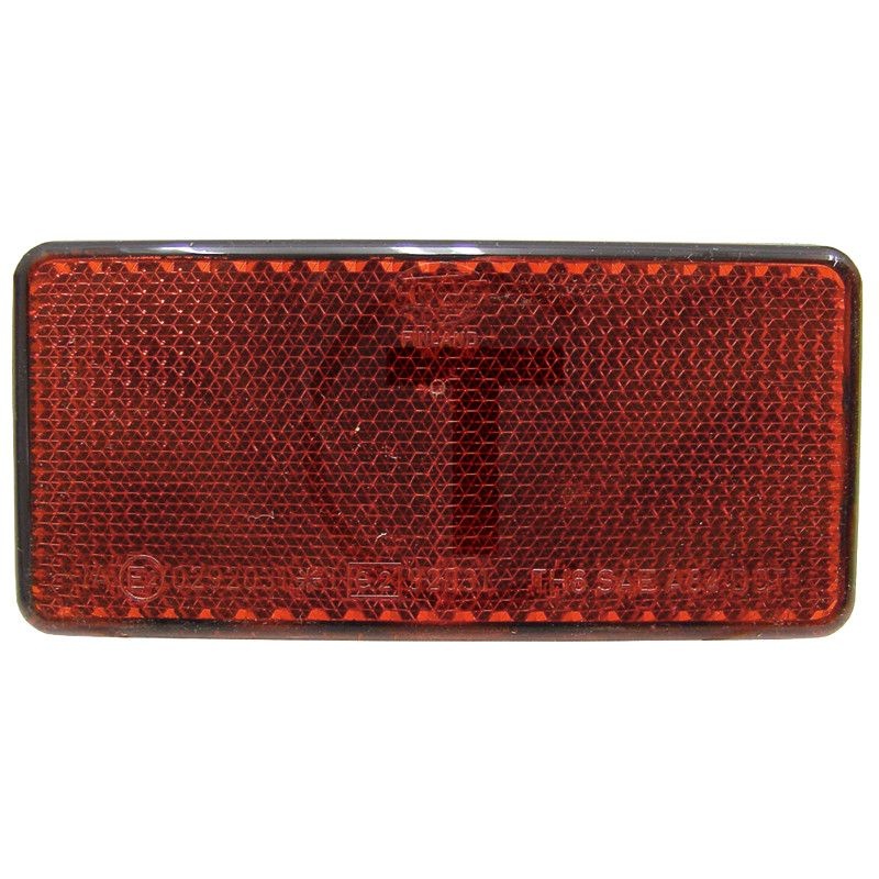 Reflector rechthoekig rood 94 x 44 mm - 4 stuks | 8RA003326-031