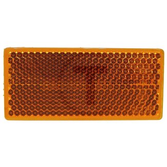 HELLA Reflector - Colour: Yellow, Width: 70 mm, Height: 31.5 mm, Material thickness: 5 mm