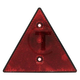 GRANIT Rückstrahler dreieckig rot, 135 x 150 x 10 mm, Bohrung Ø 5,0 mm