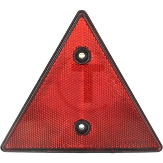 PROPLAST Reflector driehoekig, rood - Kleur: rood, Hoogte: 138,3 mm, Materiaaldikte: - mm, Borings-Ø: 5,2 mm