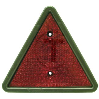 GRANIT reflector, - Kleur: rood, Breedte: 176 mm, Hoogte: 156 mm, Materiaaldikte: 6 mm, Borings-Ø: 5,2 mm