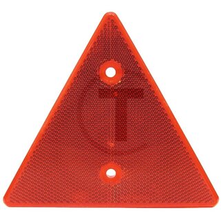 HELLA Reflector Triangular, red - Colour: Red, Width: 156 mm, Height: 136 mm, Material thickness: - mm