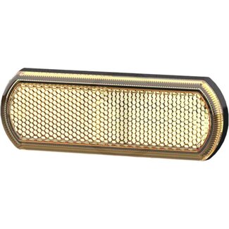HELLA Rückstrahler orange, 113 x 40 x 12 mm, waagerechter Befestigung