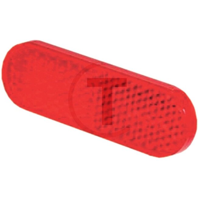 PROPLAST Rückstrahler rot 70x22x5 - Farbe: rot, Breite: 70 mm, Höhe: 22 mm, Materialstärke: 5,5 mm - 20017102