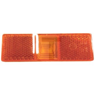 HELLA Reflector oranje rechthoekig, 130 x 70 x 6 mm, kunststof