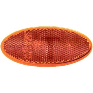 HELLA Rückstrahler orange oval, 101,6 x 45 mm, verklebt