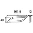 HELLA Reflector Red, left - Additional information: For horizontal mounting - 20132