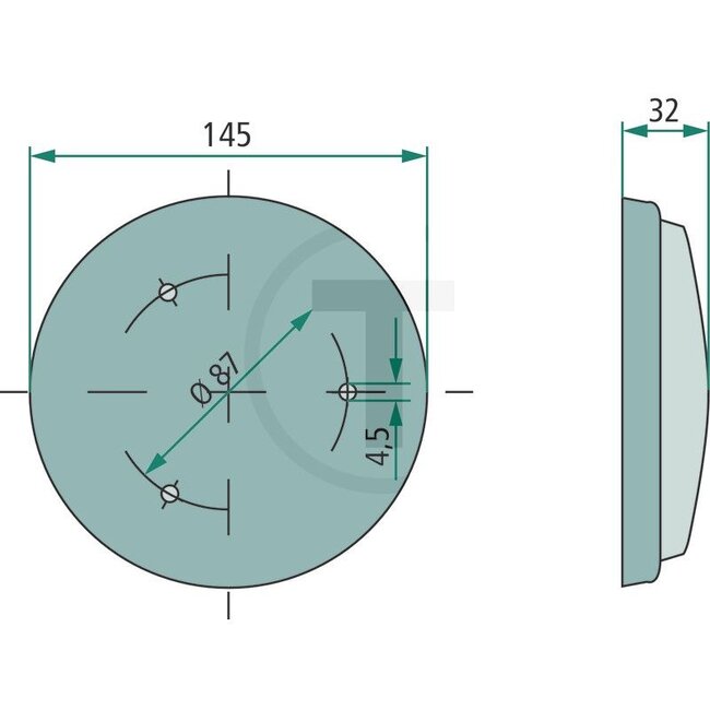 HELLA Ceiling light - Bulb: 12 / 24V10WS / T10.5x43 12 / 24V4WK / T4W - 2JA003232001