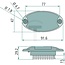 HELLA Innenraumleuchte LED 12 V, 5 LEDs, ohne Rahmen | 2JA343570011